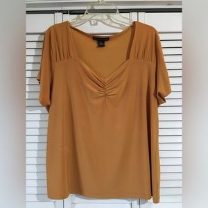 Burnt orange blouse